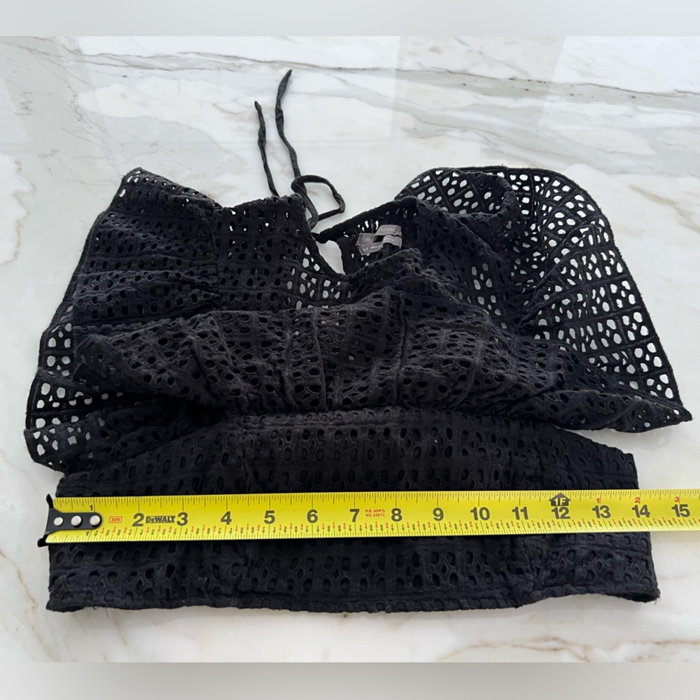 URBAN OUTFITTERS BLACK COTTON CROP TOP SIZE S - Picture 5 of 12